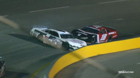 Augie Grill Spins After Contact With Jake Finch At Snowflake 100